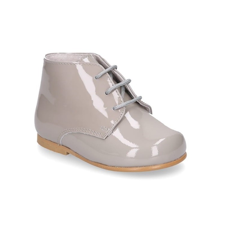 BUTY TRZEWIKI SKÓRA NATURALNA GREY