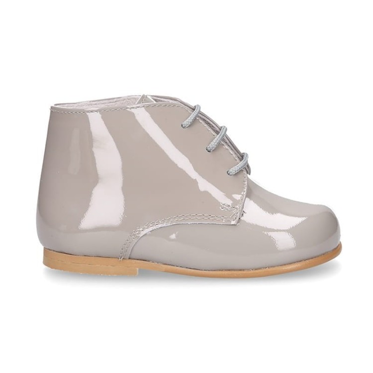 BUTY TRZEWIKI SKÓRA NATURALNA GREY