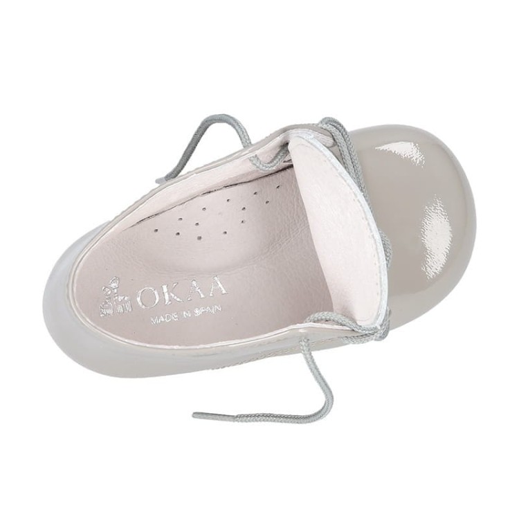 BUTY TRZEWIKI SKÓRA NATURALNA GREY