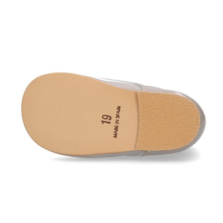 BUTY TRZEWIKI SKÓRA NATURALNA GREY
