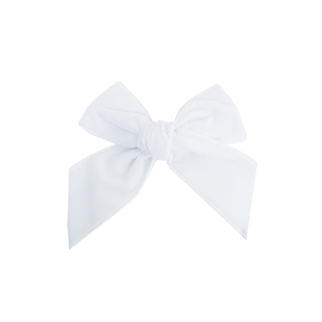 Przejdź do produktu KOKARDA DO WŁOSÓW VELVET BIAŁA SPINKA 200