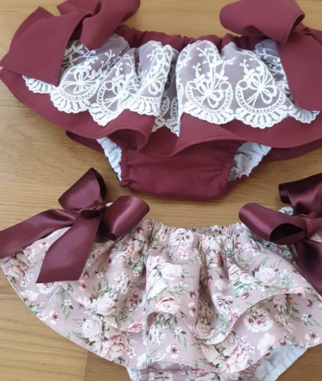 BLOOMERS BURGUNDY FLOWERS