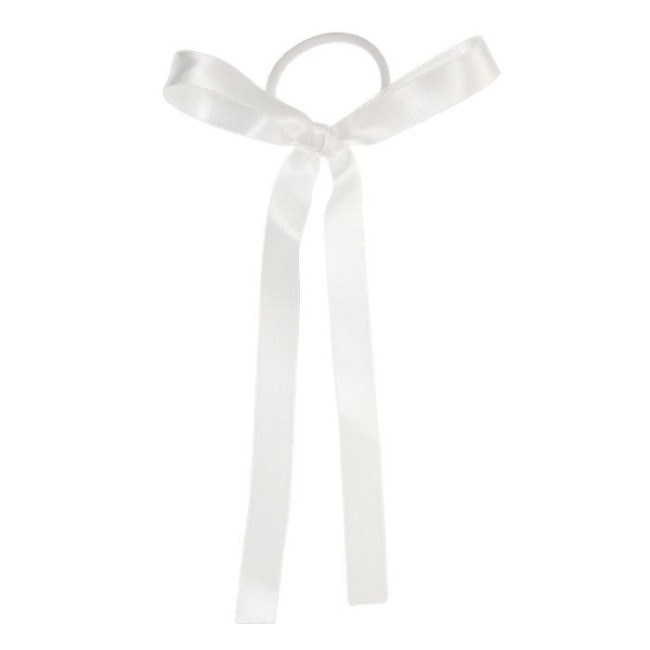 Przejdź do produktu Gumka satynowa długa kokardka Siena szara