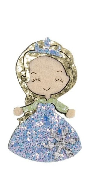 Przejdź do produktu Spinka do włosów dla dziewczynki z brokatem Elza Kraina Lodu Siena