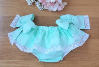 BLOOMERS AQUA VERDE BOWS