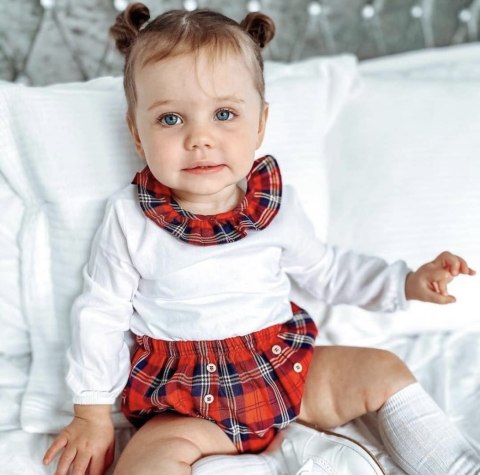 Komplet Christmas Tartan Fill Bloomers