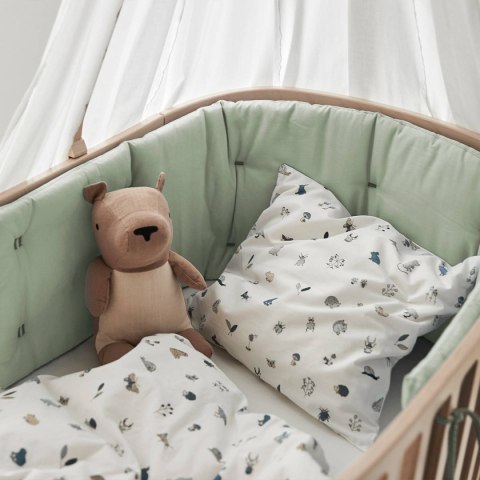 LEANDER - ochraniacz do łóżeczka Classic™ Baby 0-3 lata, szałwiowy