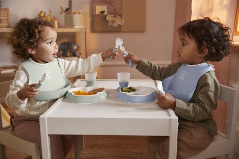 BABYBJORN - Zestaw do karmienia Mealtime - Grey