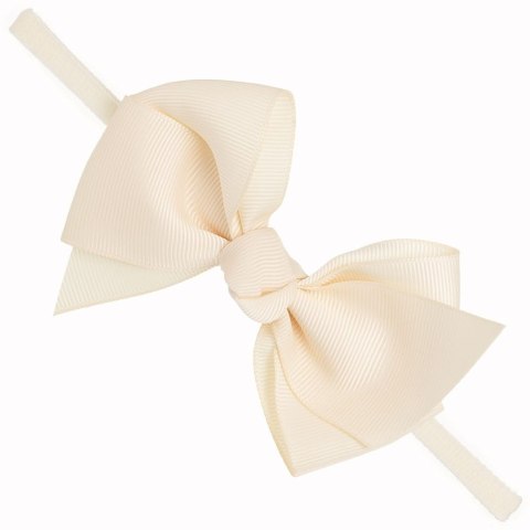 Opaska kokarda large hair bow ecru