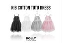 Sukienka różowa dziecięca rib cotton DOLLY BY LE PETIT TOM