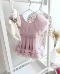 Sukienka tiulowa lawendowa dziecięca FRILLY DRESS lavender DOLLY BY LE PETIT TOM