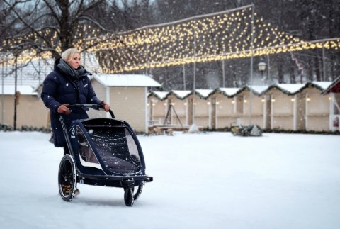 Hamax - Przyczepka rowerowa BREEZE ONE - Navy/cream