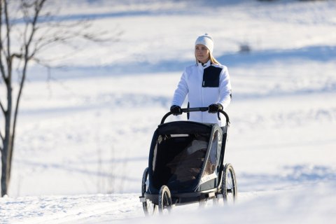 Hamax - Przyczepka rowerowa BREEZE, podwójna - Navy/cream