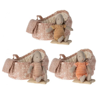 Maileg: Króliczek Bunny in Carry Cot 11 cm