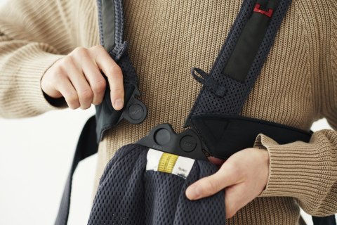 BABYBJORN MINI 3D Mesh - nosidełko, Antracytowy