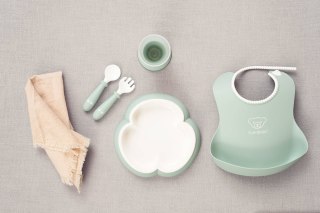 BABYBJORN - Zestaw obiadowy - Powder Green