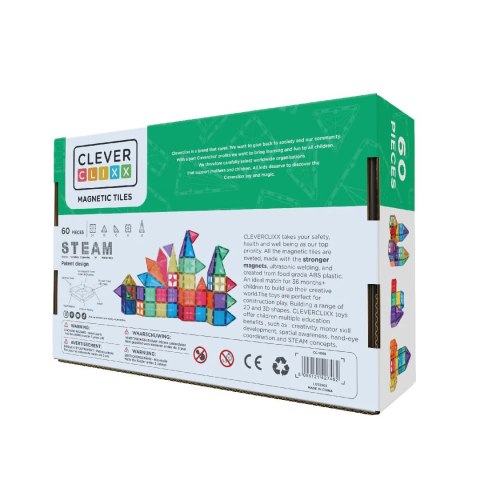 Cleverclixx - Klocki magnetyczne Original Intense Pack - 60 el.