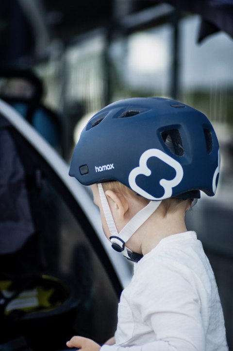 Hamax - Kask dziecięcy roz 52-56 - navy blue/white