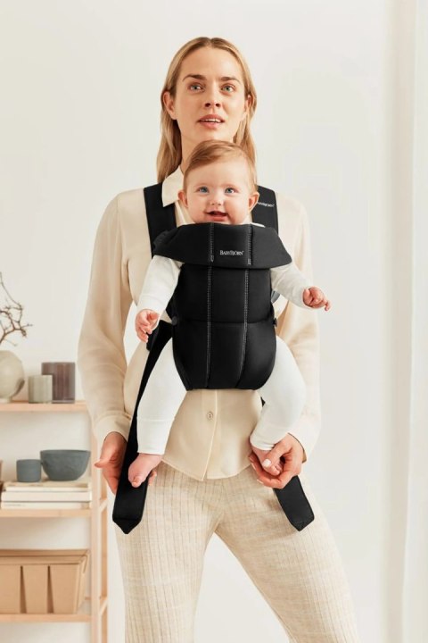 BABYBJORN MINI Woven - nosidełko, Czarny