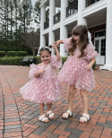 Sukienka tiulowa motylki różowa BABYDOLL dla dziewczynki (NA ZAMÓWIENIE)