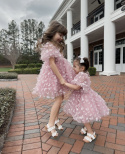 Sukienka tiulowa motylki różowa BABYDOLL dla dziewczynki (NA ZAMÓWIENIE)