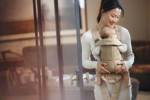 BABYBJORN MINI Woven - nosidełko, Beige