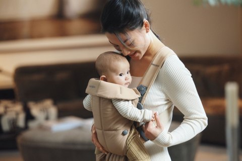 BABYBJORN MINI Woven - nosidełko, Beige