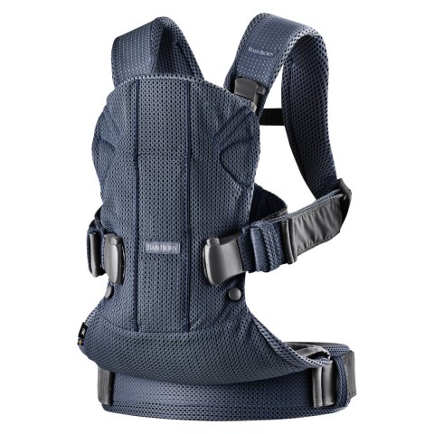 BABYBJORN ONE AIR - nosidełko, Granatowy + śliniaczek do nosidełka ergonomicznego One