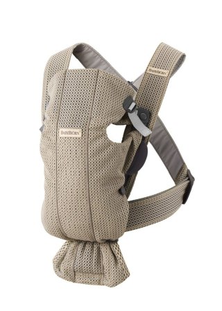 BABYBJORN MINI 3D Mesh - nosidełko, Szary Beż