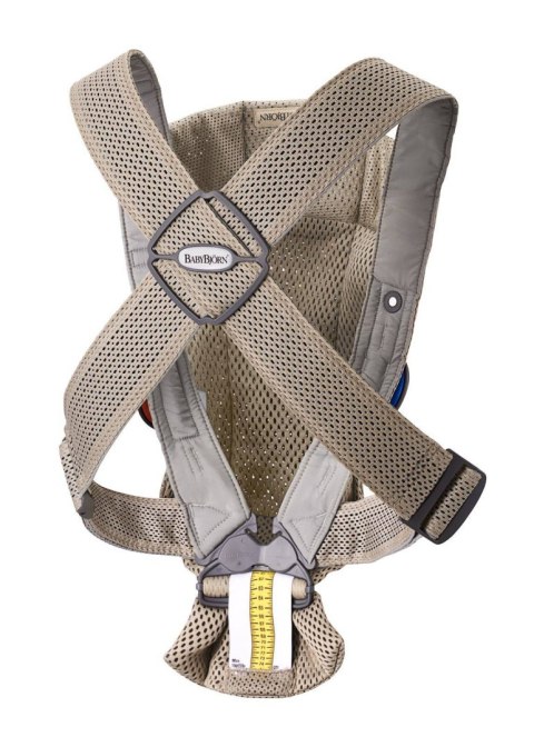 BABYBJORN MINI 3D Mesh - nosidełko, Szary Beż