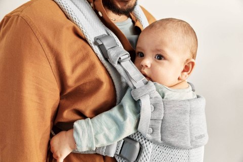 BABYBJORN - nosidełko Harmony 3D Mesh, Srebrny