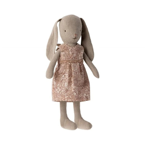 Maileg - Króliczek Classic Bunny, size 1 - w sukience w kwiatki