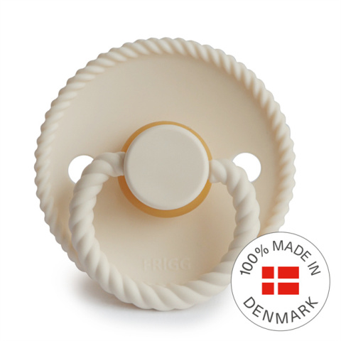 Smoczek FRIGG Rope Kauczuk Cream - Rozmiar 2