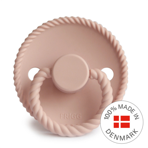 Smoczek FRIGG Rope Silikon Blush Rozmiar 1