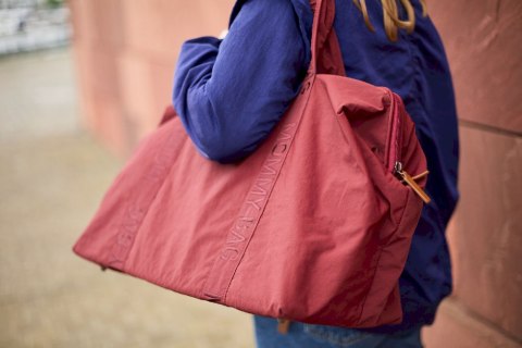 Childhome Torba Mommy Bag Signature Urban Burgundy