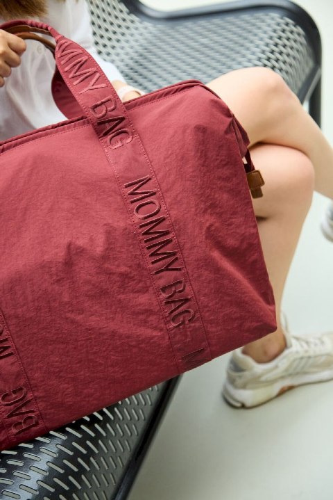 Childhome Torba Mommy Bag Signature Urban Burgundy