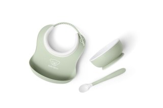 BABYBJORN - Zestaw do karmienia 3 szt. - Powder Green